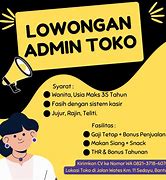 Apa Kerja Admin Toko